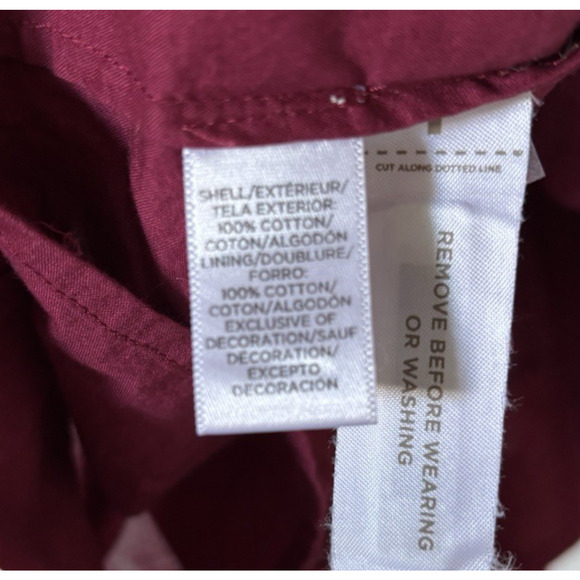 LOFT Ann Taylor Dress Small Petite Burgundy Mini Sleeveless Embroidered Boho - Picture 8 of 11